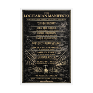 The Logitarian Creed – Framed Poster Wall Art
